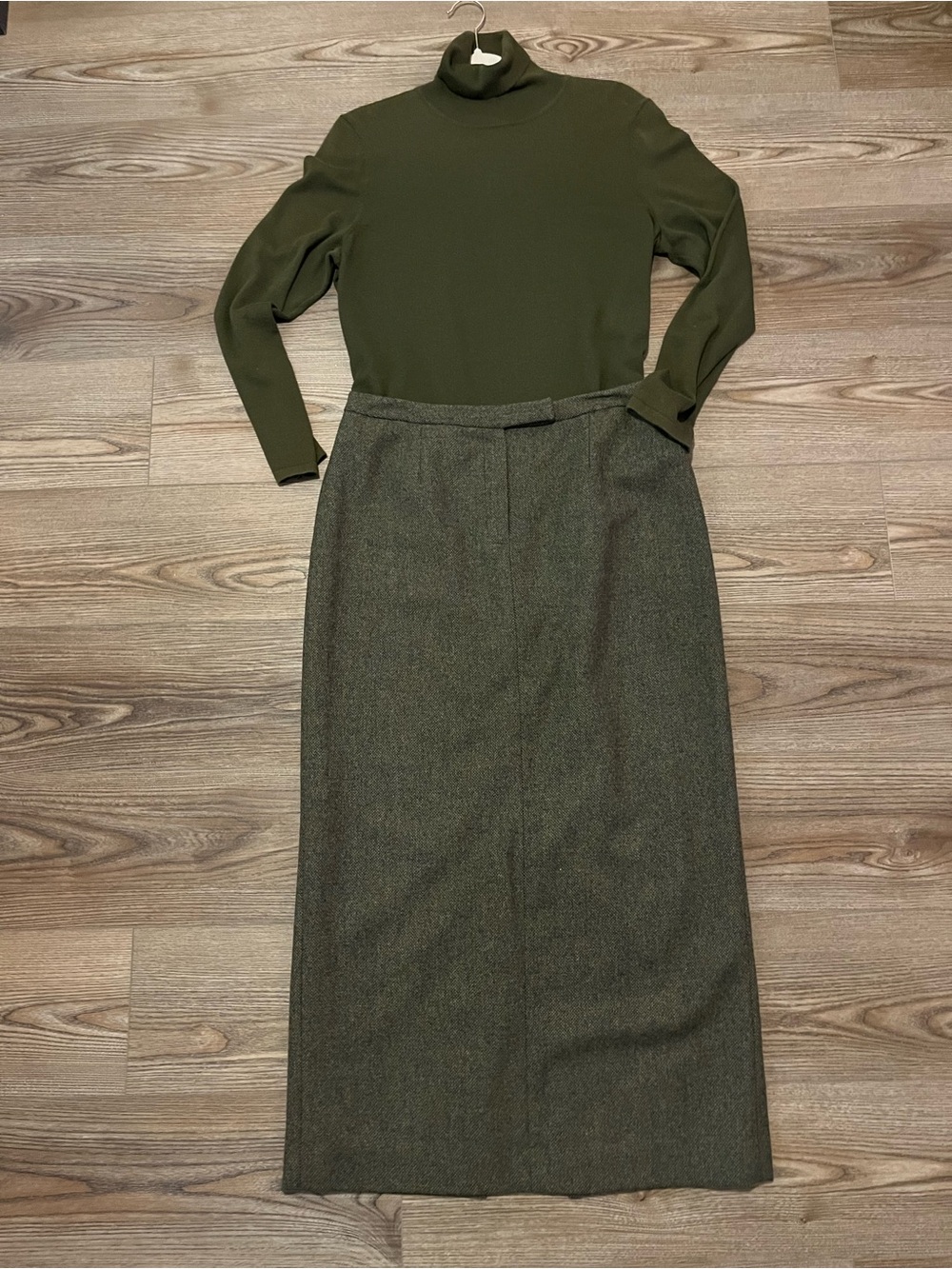 Vtg Ralph Lauren Wool Skirt and Sweater 14 XL